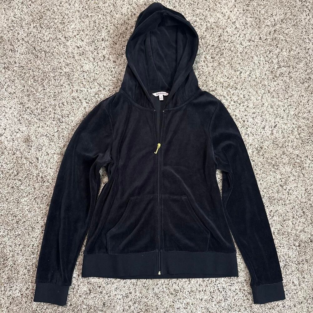 Juicy-couture Women's Black and Navy Hoodie